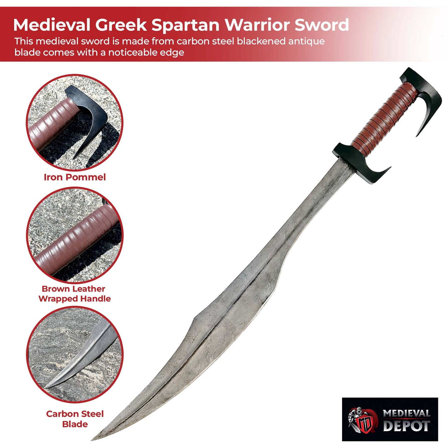 Greek Spartan Warrior Sword-2
