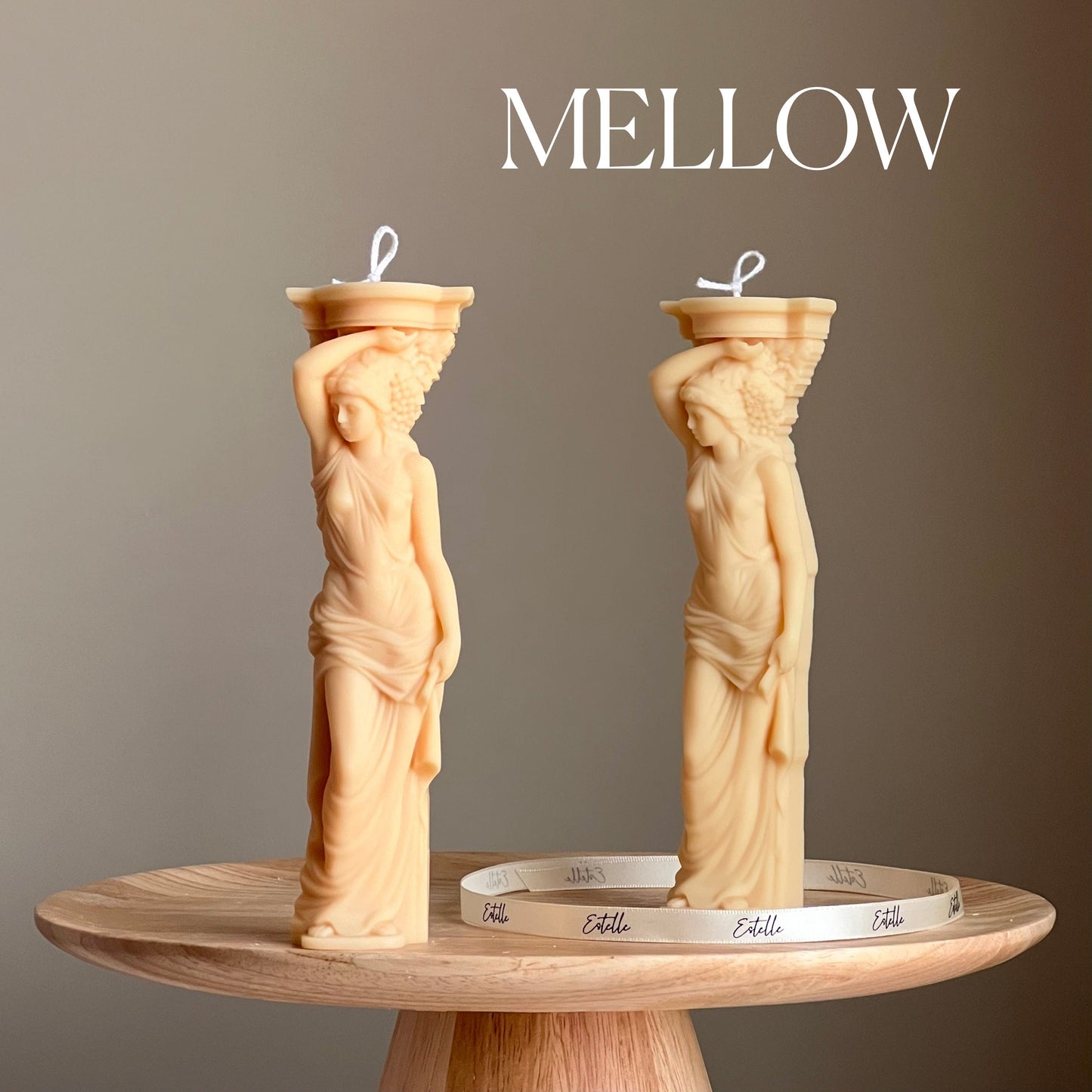 Caryatid Greek Column Candle-4