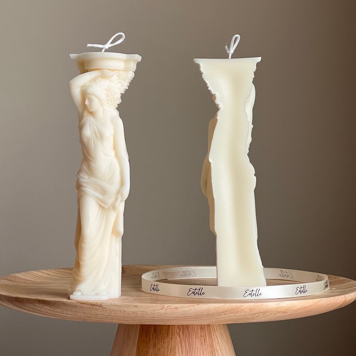 Caryatid Greek Column Candle-1