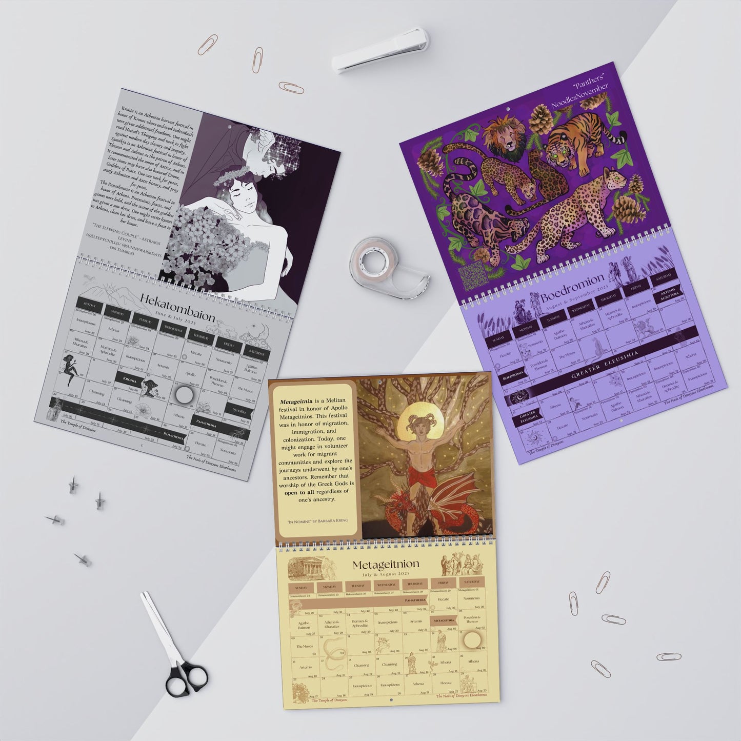 2025 Athenian Wall Calendar