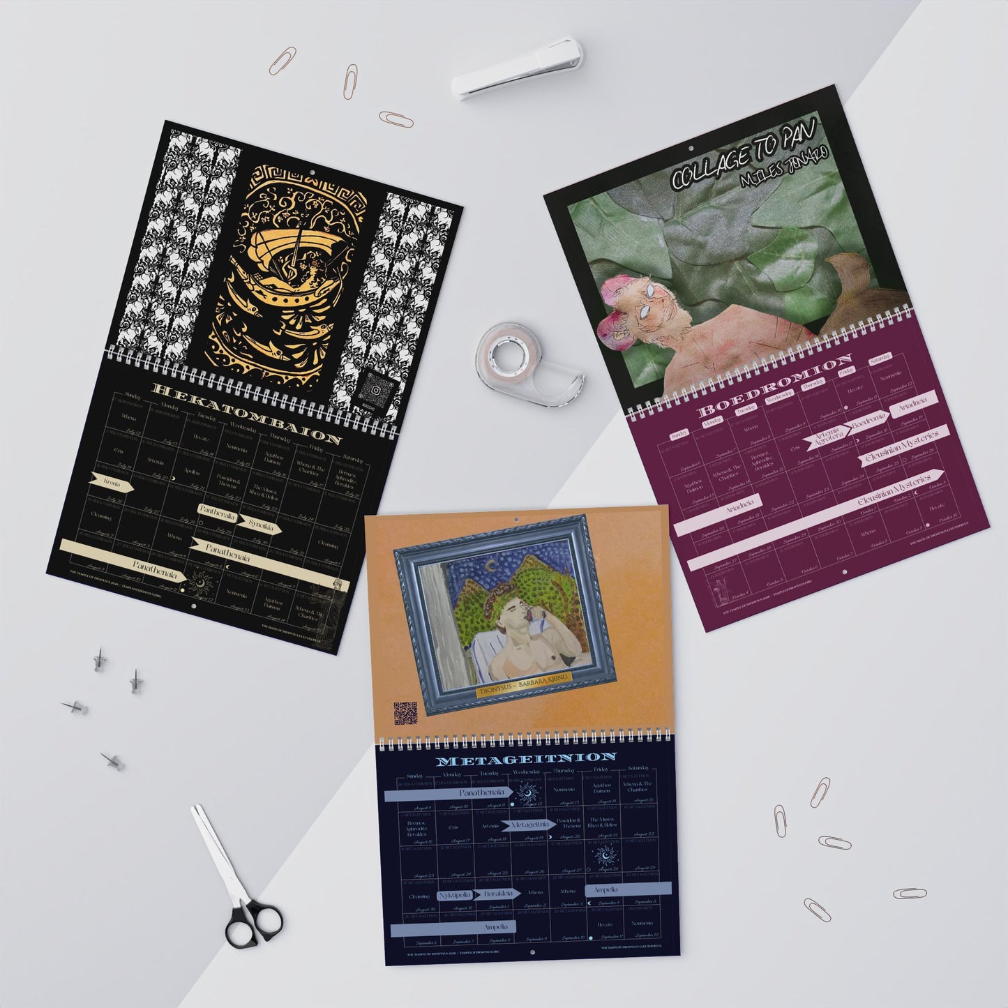 2026 Dionysian Wall Calendar