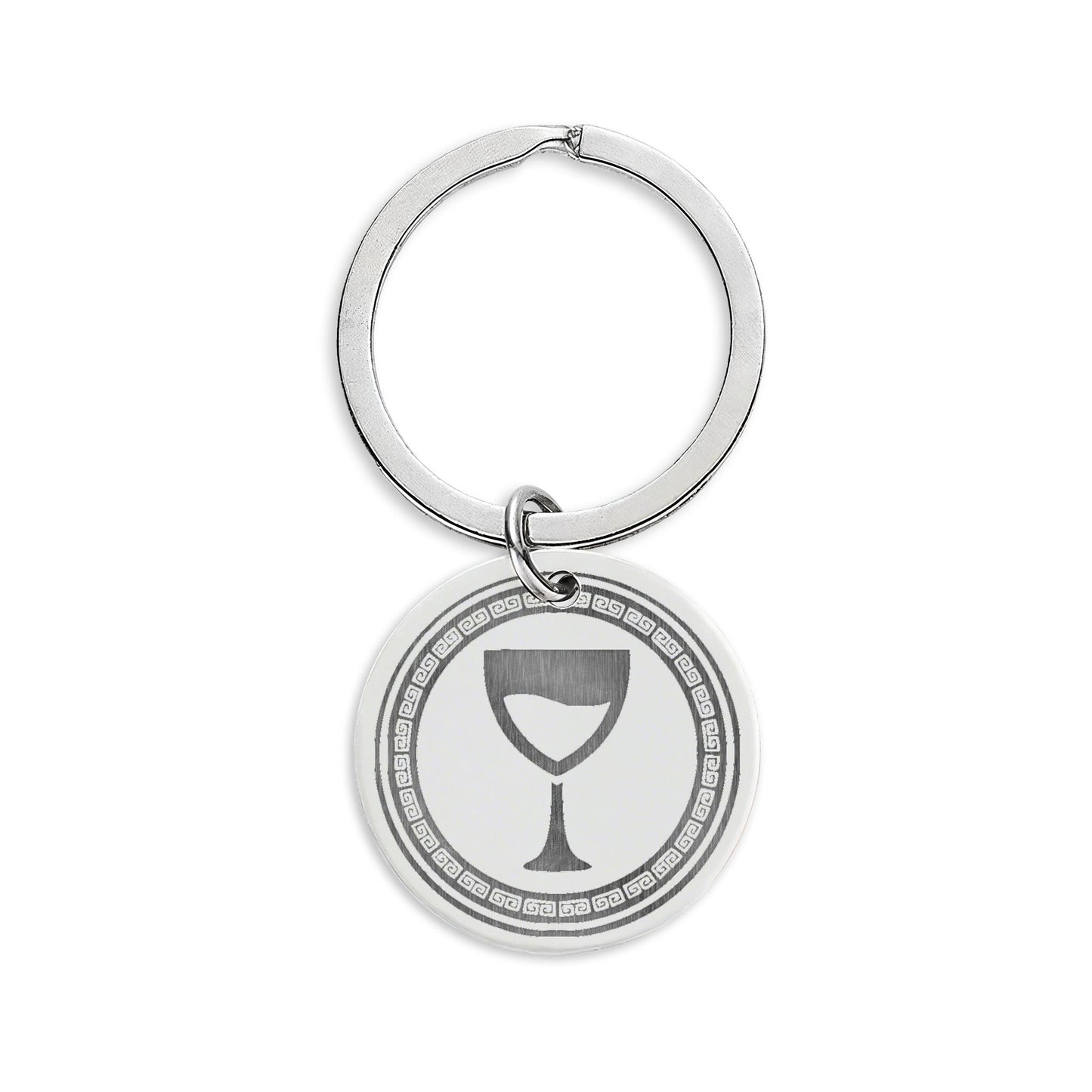 Temple of Dionysus Stainless Steel Keychain - Protective Charm